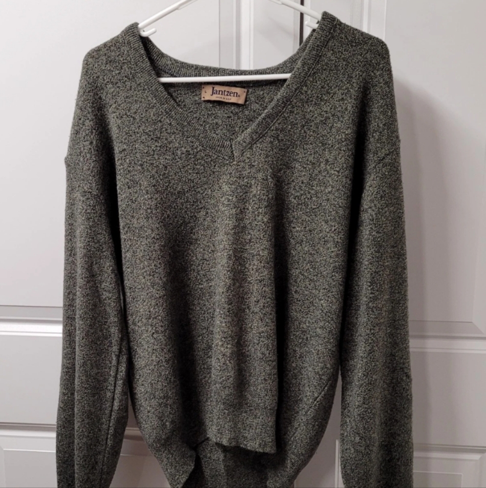 Jantzen Sweater Womens Pullover V-Neck
